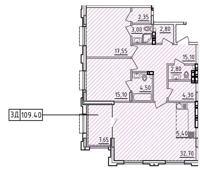 3-к кв. Ростовская область, Ростов-на-Дону ул. Седова, 19 (109.4 м) - Фото 0