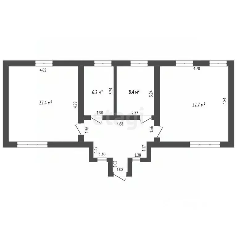 Дом в Ростовская область, Аксай Яблоневая ул. (77 м) - Фото 2