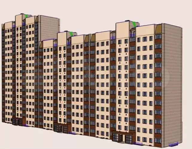 2-к. квартира, 60,1 м, 7/16 эт. - Фото 1