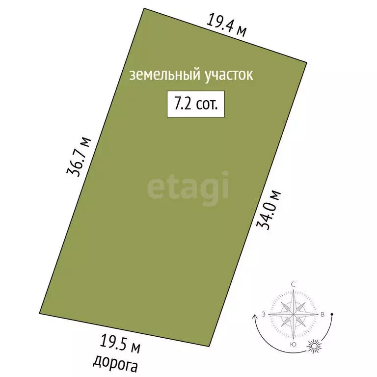 Участок в Костромской район, Бакшеевское сельское поселение, деревня ... - Фото 1