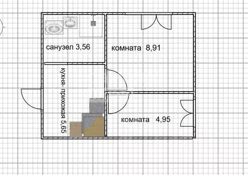 2-к кв. Ульяновская область, Ульяновск Заводской проезд, 22 (23.07 м) - Фото 2