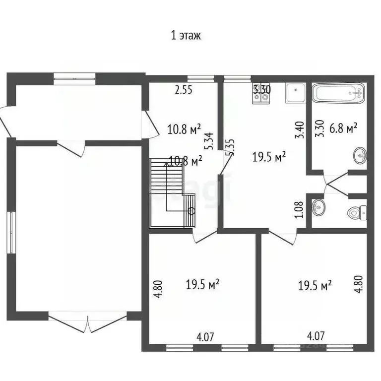 Дом в Вологодская область, Великий Устюг Красноармейская ул., 23 (258 ... - Фото 1