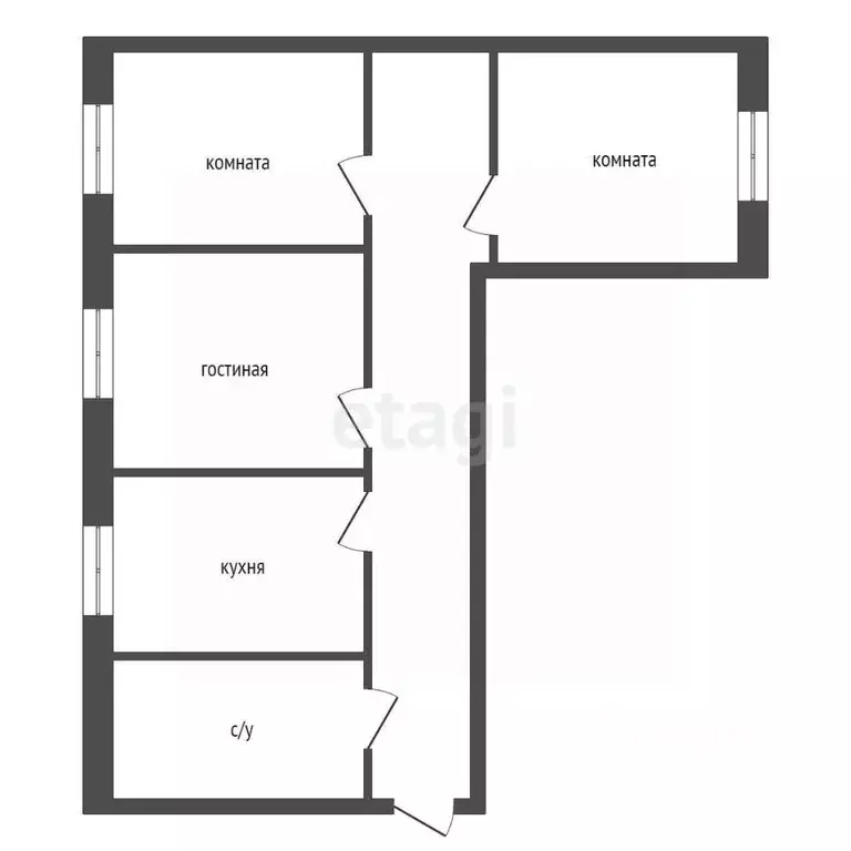 3-к кв. Красноярский край, Железногорск Октябрьская ул., 42 (56.6 м) - Фото 1