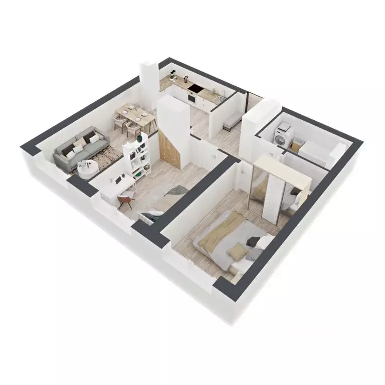 2-к кв. Нижегородская область, Нижний Новгород Северо-Восточная ул., 5 ... - Фото 2