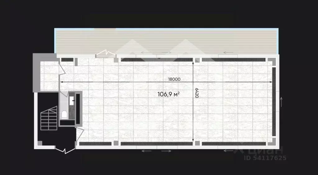 Торговая площадь в Москва Зорге 9 жилой комплекс, 9Ас4 (107 м) - Фото 2