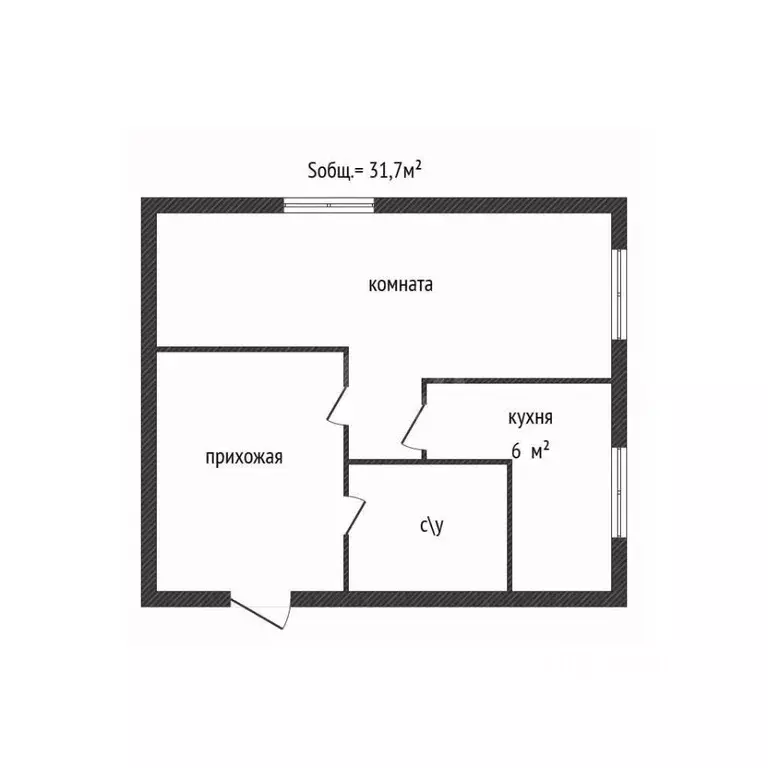 1-к кв. Брянская область, Брянск Литейная ул., 48 (31.7 м) - Фото 1
