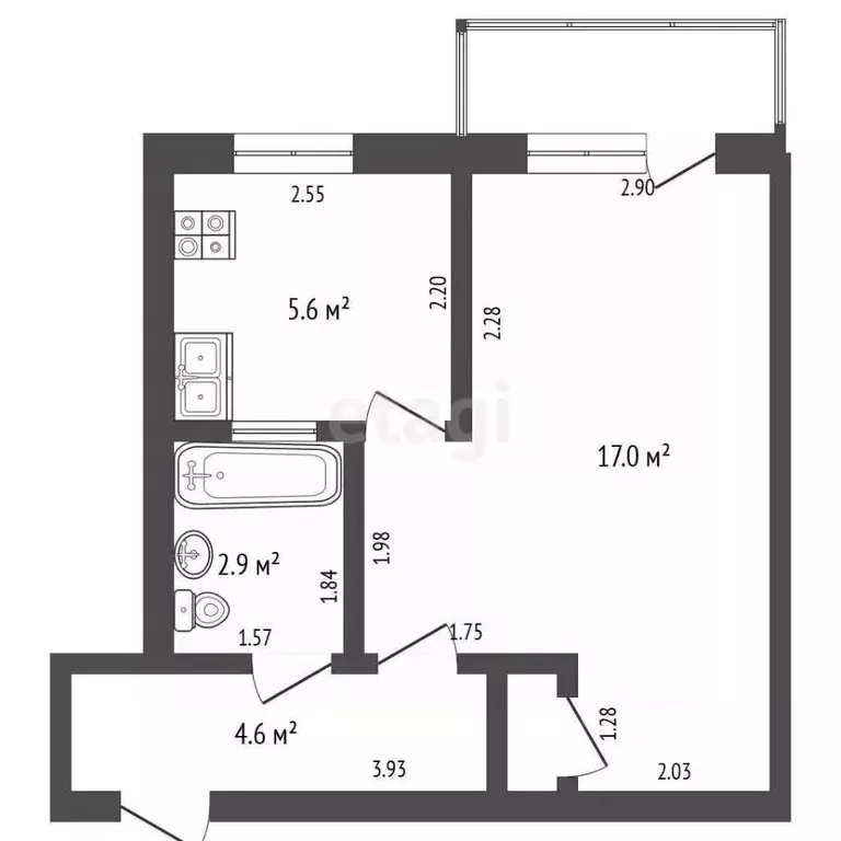 1-к кв. Хабаровский край, Николаевск-на-Амуре Советская ул., 79 (30.1 ... - Фото 1