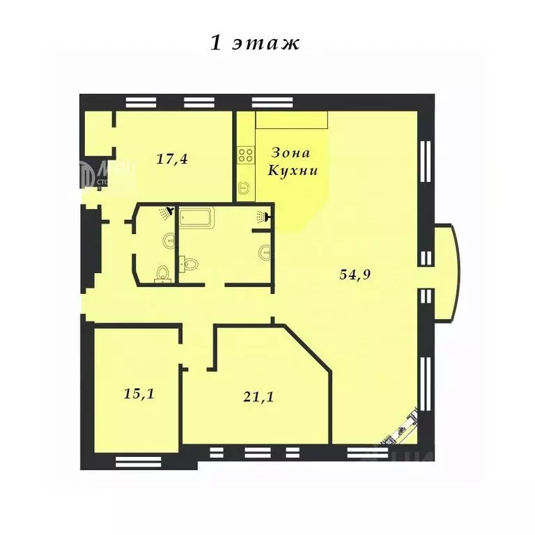 5-к кв. Москва Мясницкая ул., 21С8 (286.4 м) - Фото 1