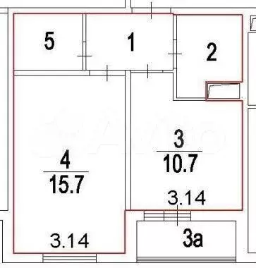 1-к. квартира, 40 м, 3/19 эт. - Фото 0