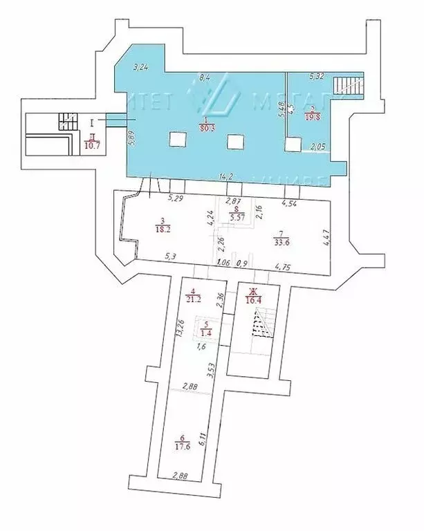 Помещение свободного назначения (110 м) - Фото 1