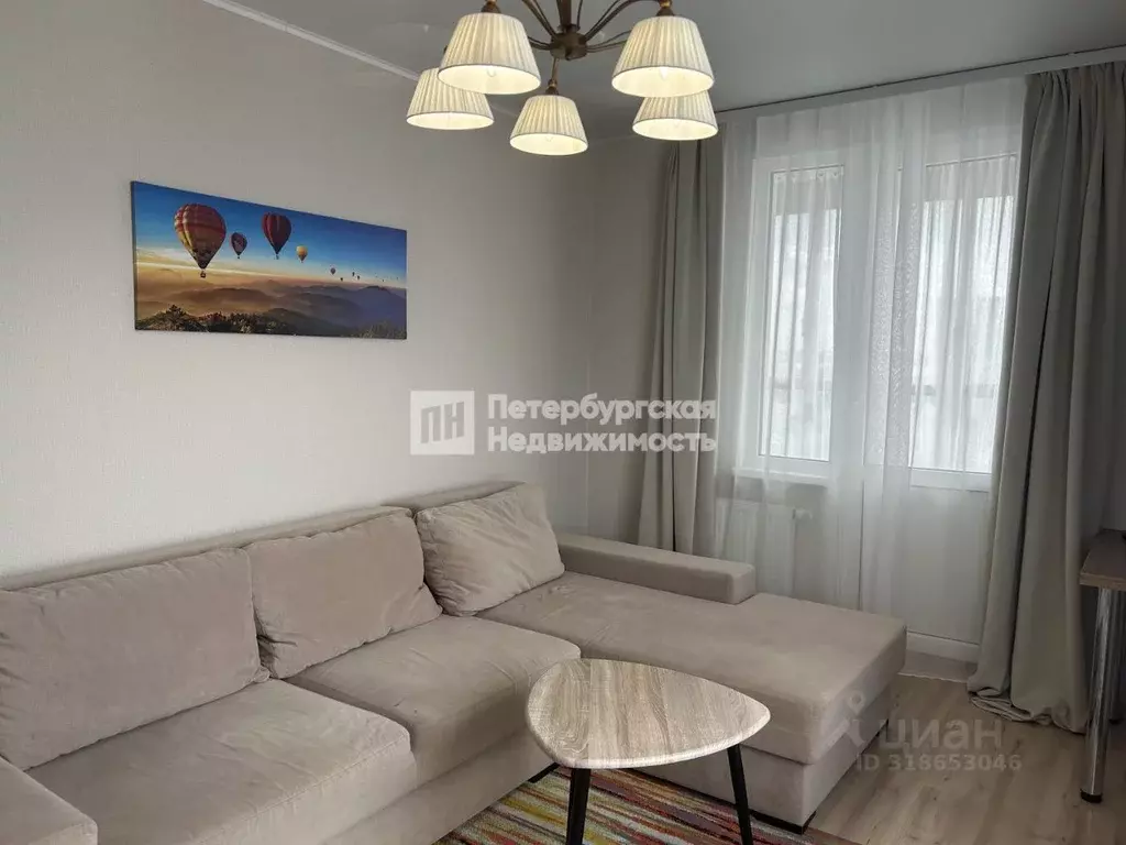 1-к кв. Санкт-Петербург ул. Вадима Шефнера, 10к2 (37.5 м) - Фото 1