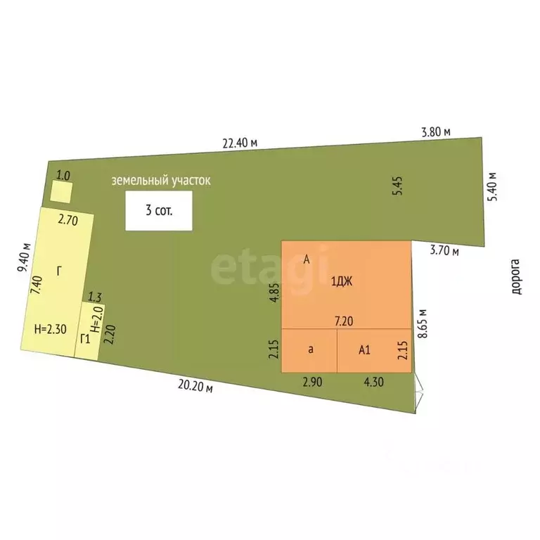 Дом в Воронежская область, Борисоглебск ул. Орджоникидзе, 87 (42 м) - Фото 2