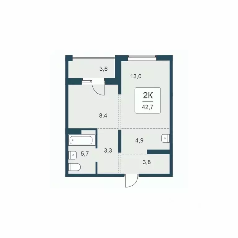 2-к кв. Новосибирская область, Новосибирск Цветной бульвар жилой ... - Фото 1