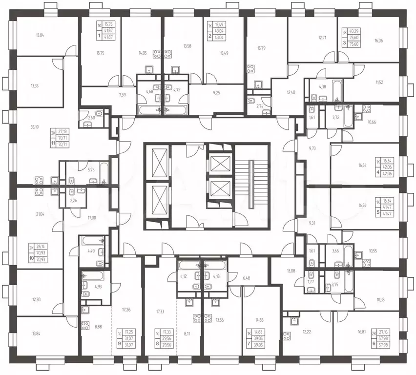 Квартира-студия, 31,1 м, 22/25 эт. - Фото 1