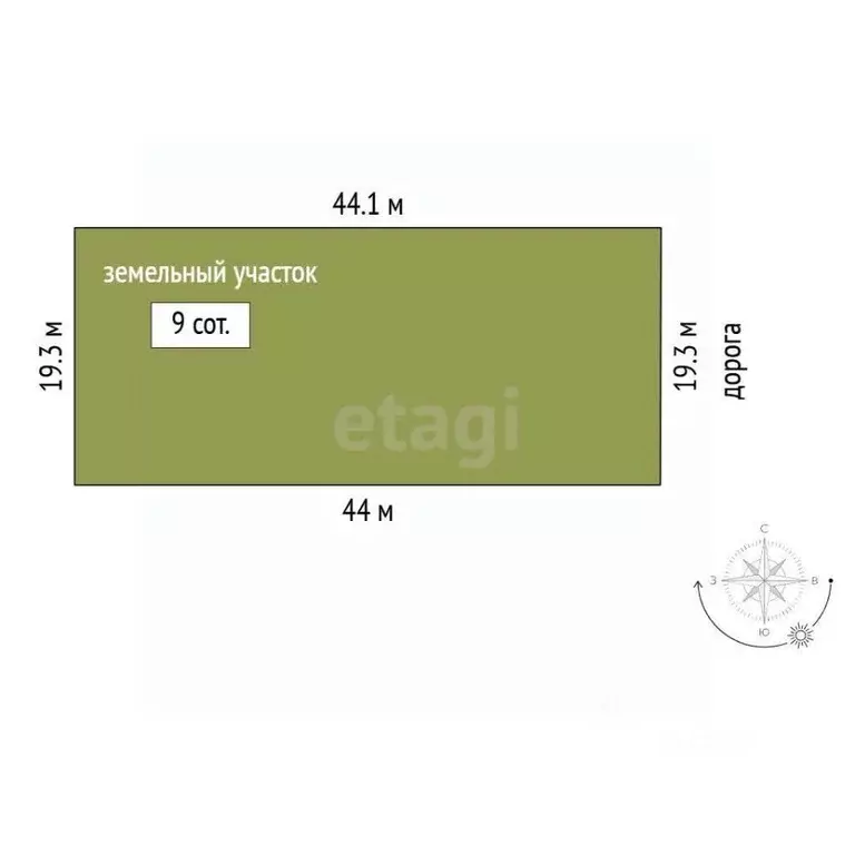 Участок в Татарстан, Елабуга Казанская ул. (9.0 сот.) - Фото 2