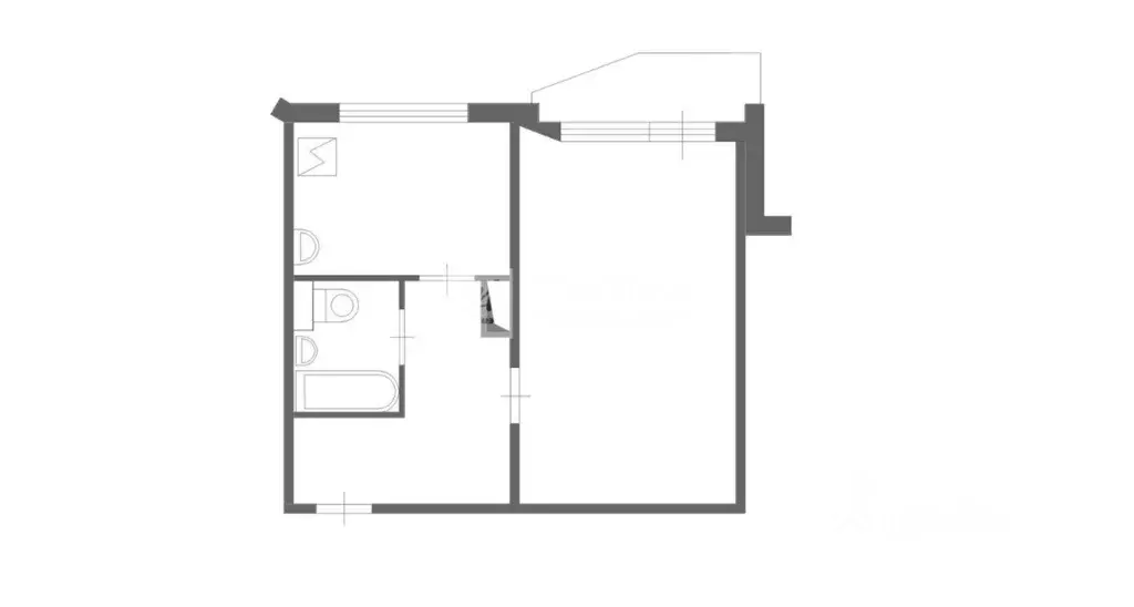 1-к кв. Москва Зеленоградская ул., 39К1 (37.8 м) - Фото 2