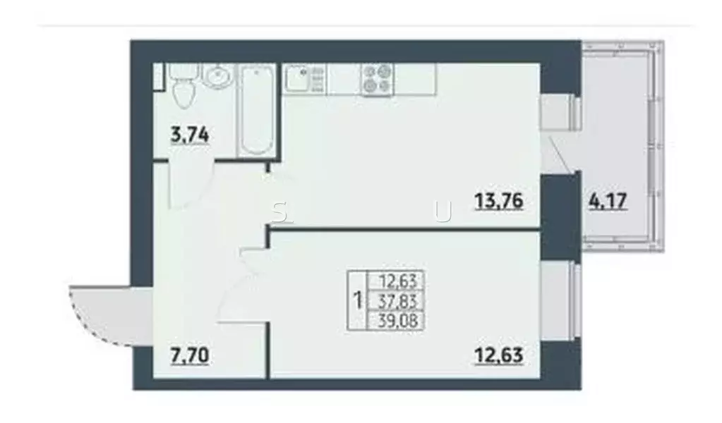 Продаётся 1-к квартира, 39 м - Фото 0