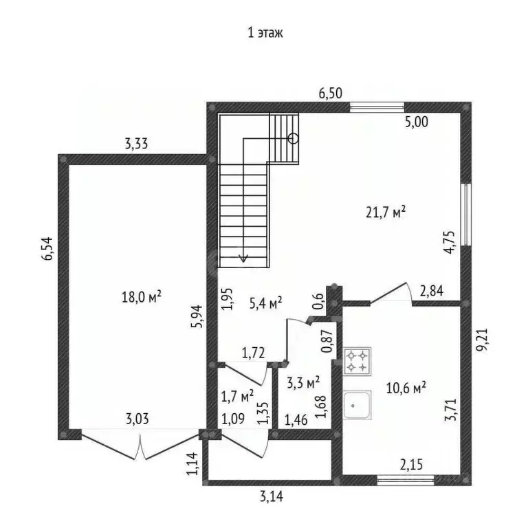 Дом в Башкортостан, Уфа пос. Ново-Александровка, ул. Яктыкульская, 17 ... - Фото 1