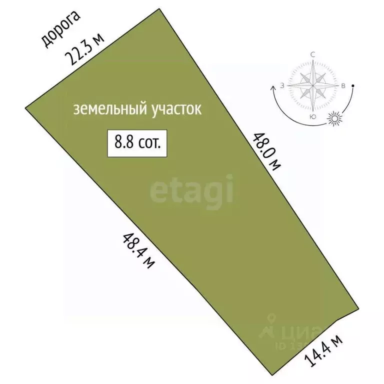 Участок в Тюменская область, Тюмень Собственников недвижимости Весна ... - Фото 1