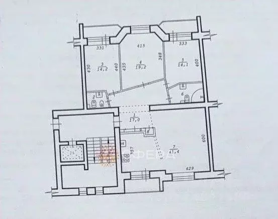 3-к кв. Новосибирская область, Новосибирск Депутатская ул., 2 (116.0 ... - Фото 1