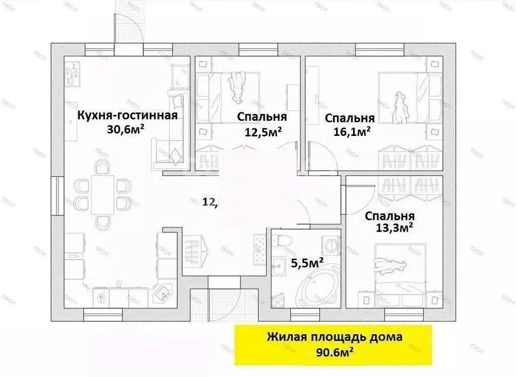 Дом в Краснодарский край, Тимашевский район, Медведовское с/пос, ... - Фото 2