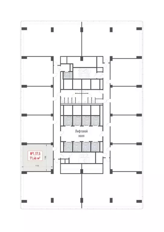 Офис (71.46 м) - Фото 1