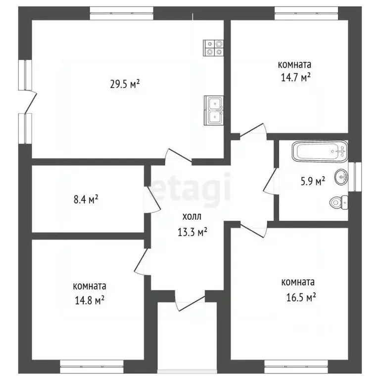 Дом в Ростовская область, Мясниковский район, с. Чалтырь Урожайная ул. ... - Фото 1