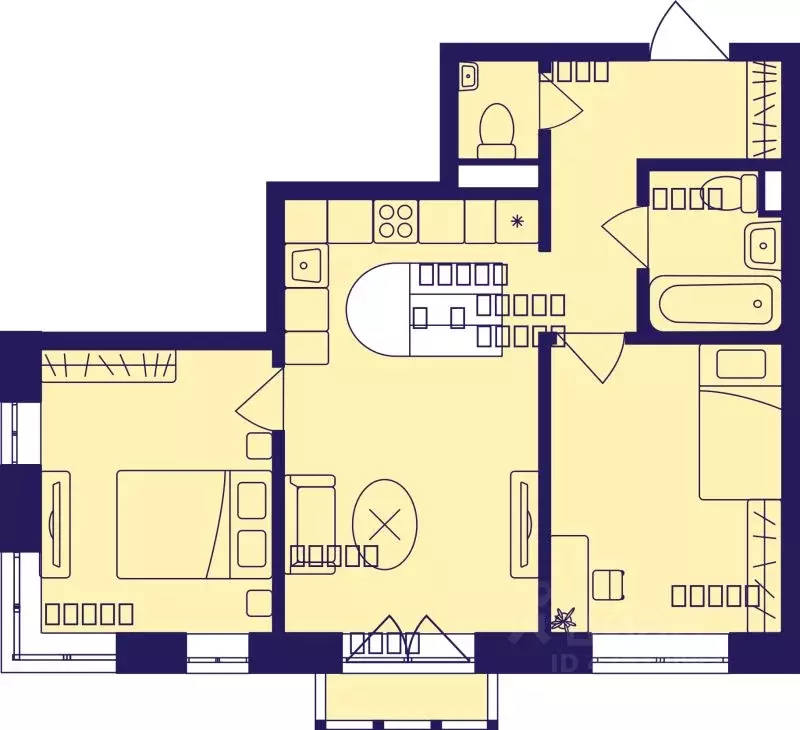3-к кв. Московская область, Балашиха Железнодорожный мкр, Центр-2 мкр, ... - Фото 1