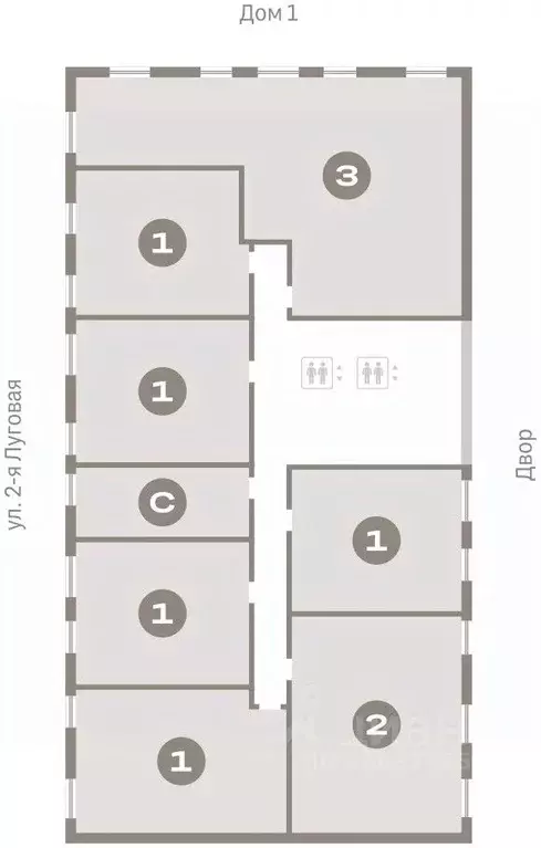 1-к кв. Тюменская область, Тюмень Мысовская ул., 26к2 (50.87 м) - Фото 1