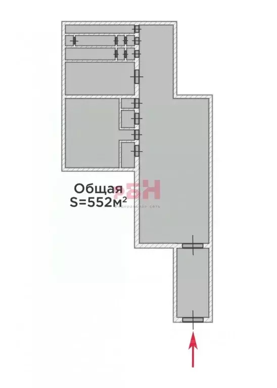 Склад в Тюменская область, Тюмень ул. Ветеранов Труда, 40к1 (552 м) - Фото 2