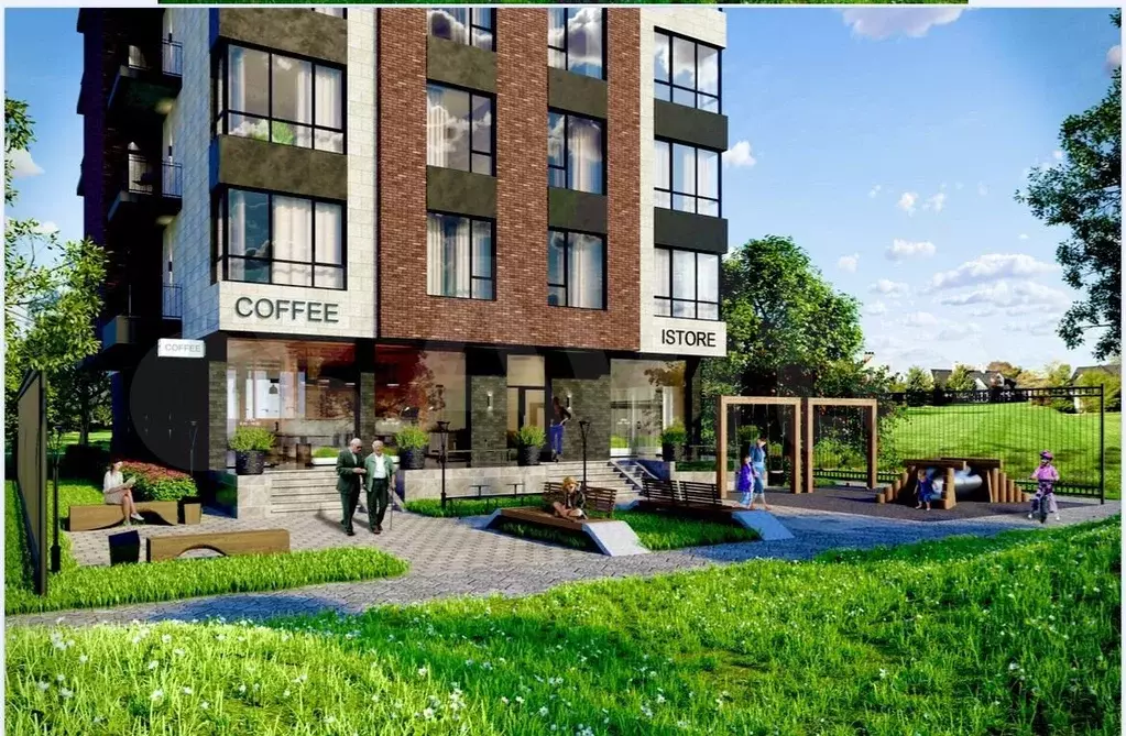 Квартира-студия, 36 м, 4/8 эт. - Фото 1