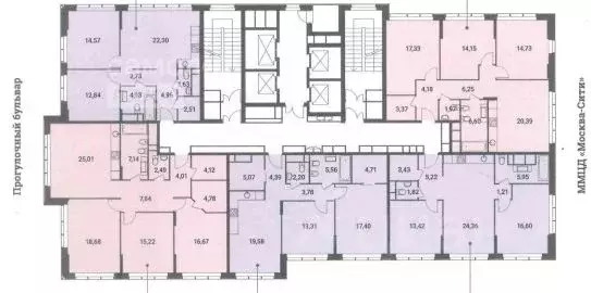 2-к кв. Москва Шмитовский проезд, 39к6 (70.71 м) - Фото 2