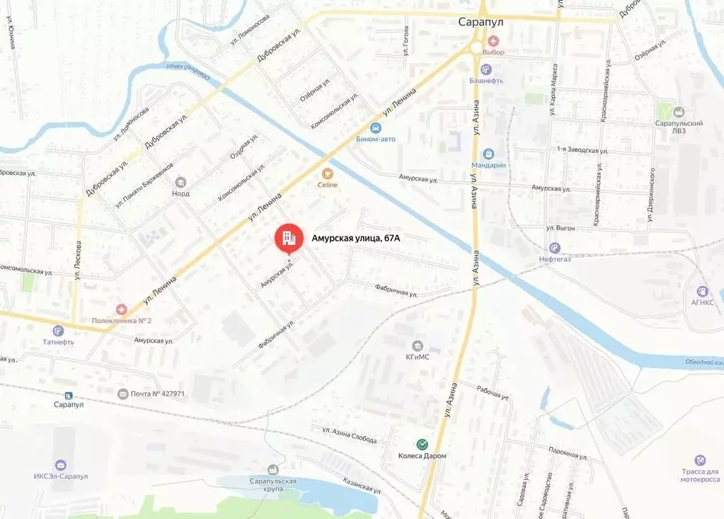 Свободной планировки кв. Удмуртия, Сарапул Амурская ул., 67А (28.2 м) - Фото 0