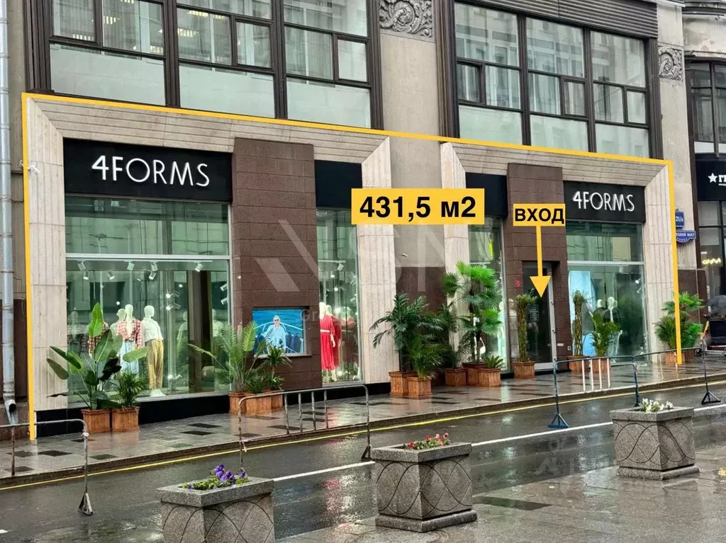 Помещение свободного назначения в Москва ул. Кузнецкий Мост, 21/5 (432 ... - Фото 1