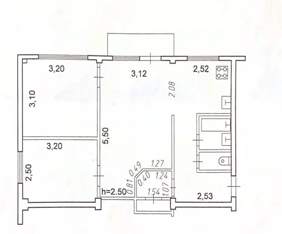 3-к кв. Карелия, Петрозаводск ул. Петрова, 3А (49.5 м) - Фото 1