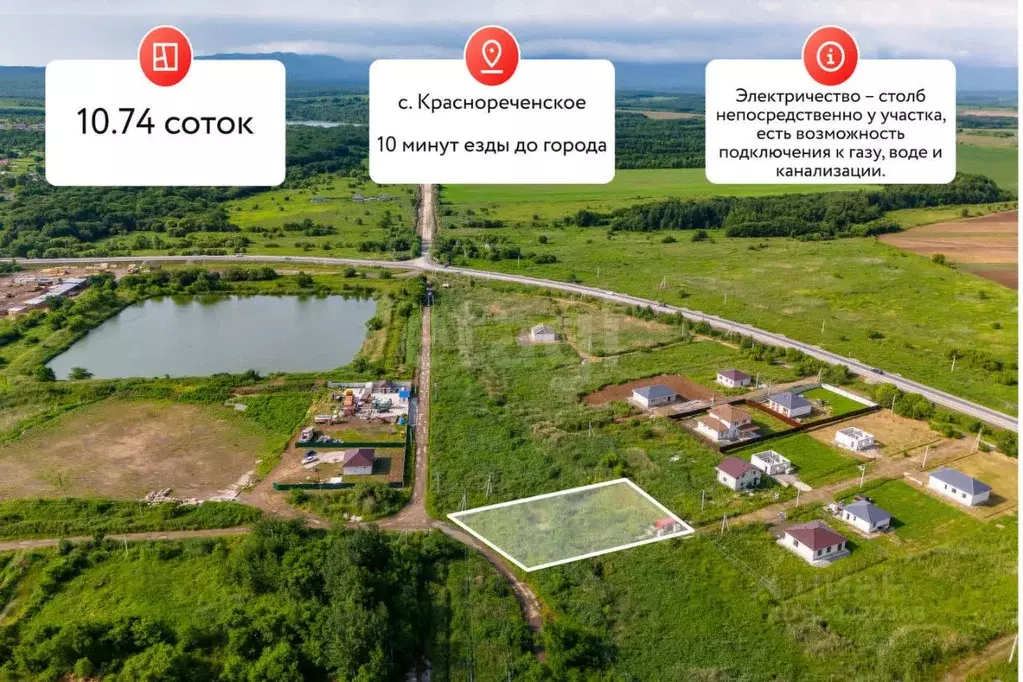 Участок в Хабаровский край, Хабаровский район, с. Краснореченское, ... - Фото 1