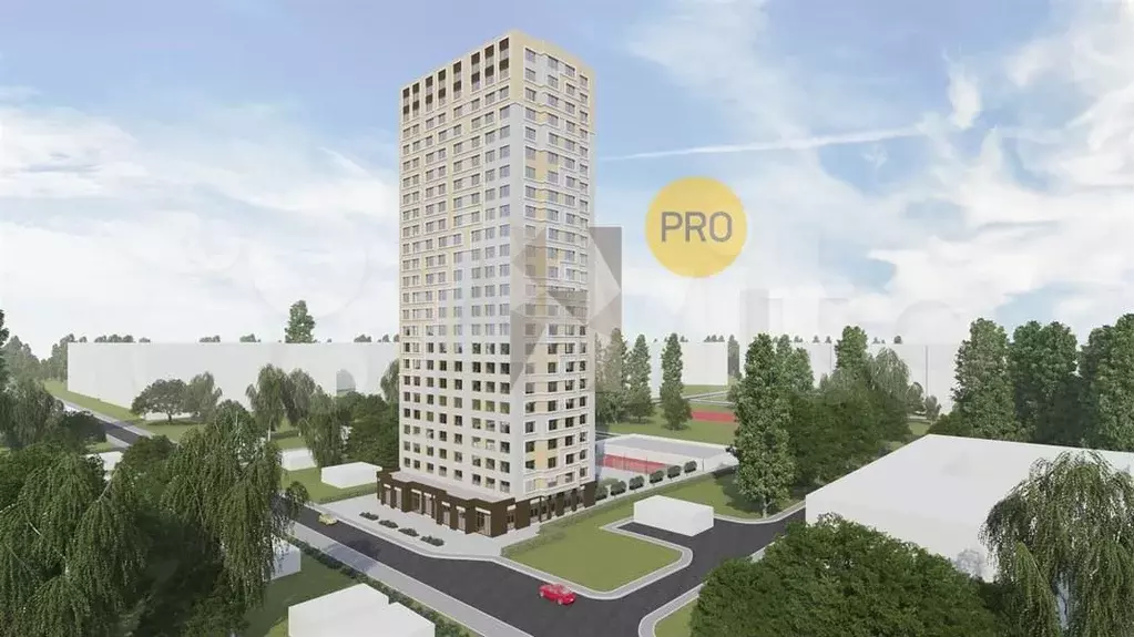 Квартира-студия, 29,3 м, 22/24 эт. - Фото 1