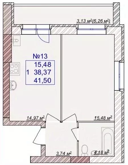 1-к кв. Ярославская область, Ярославский муниципальный округ, пос. ... - Фото 1