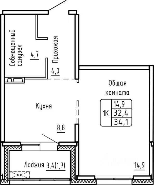 1-к кв. Новосибирская область, Новосибирск Самоцветы жилой комплекс ... - Фото 1