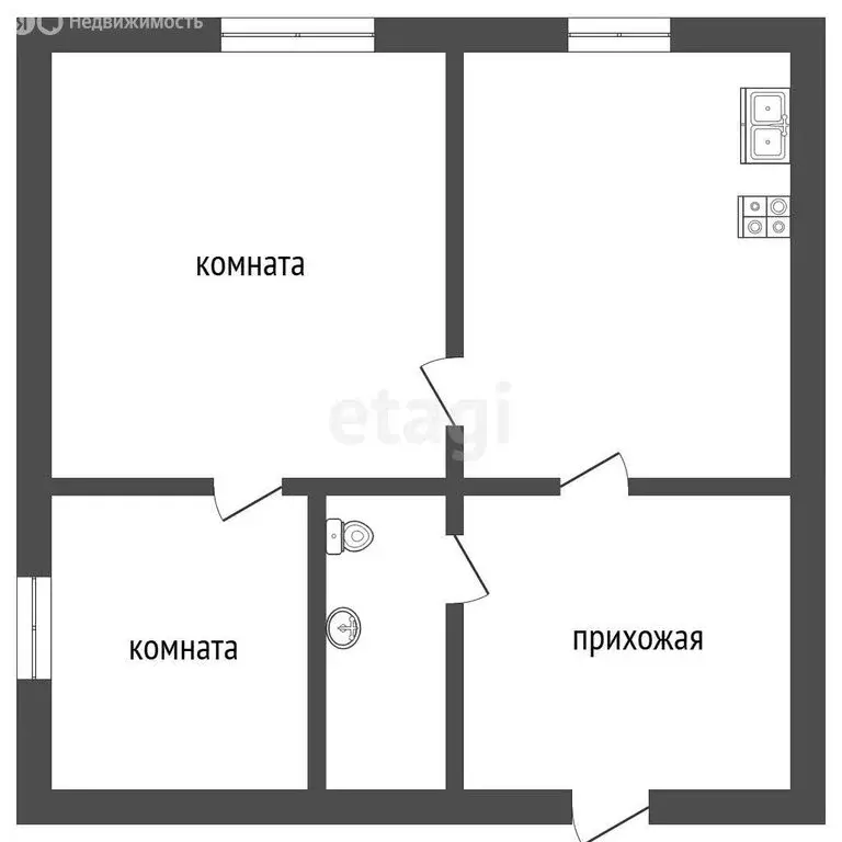 Дом в село Пятково, улица Ворошилова (41.6 м) - Фото 1