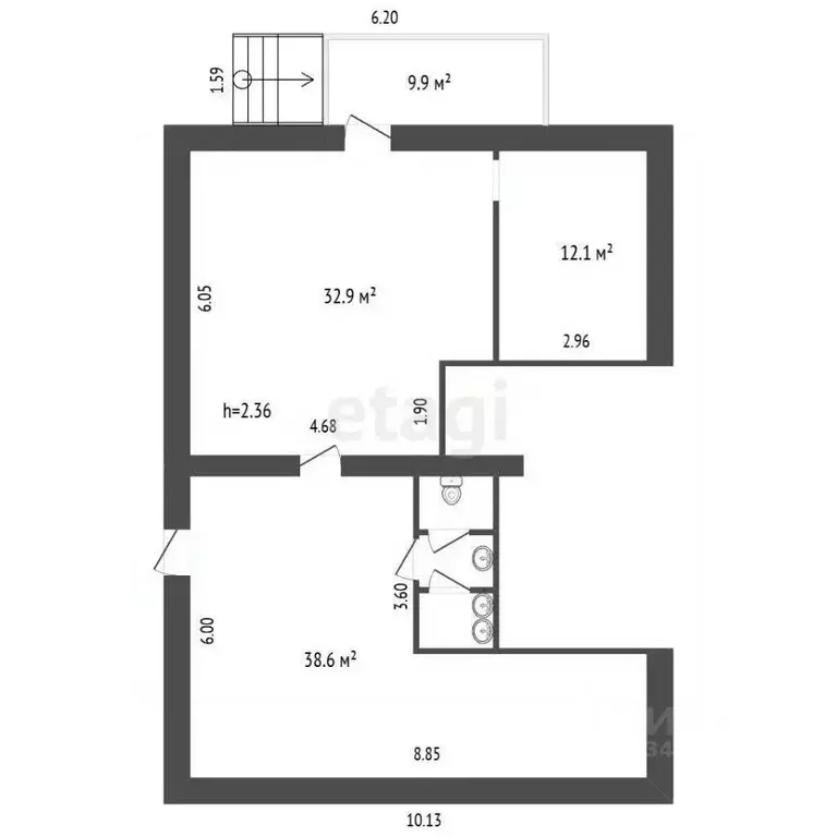 Торговая площадь в Марий Эл, Медведево городское поселение, Медведево ... - Фото 1