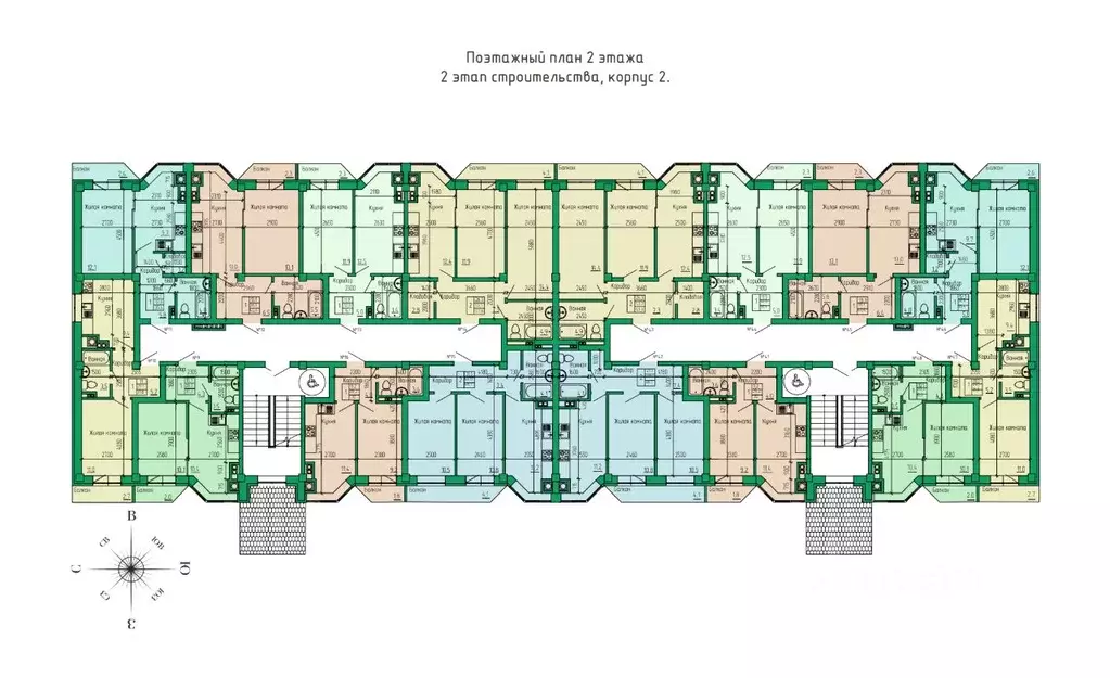 2-к кв. Ставропольский край, Ессентуки Кленовая Роща жилой комплекс ... - Фото 2