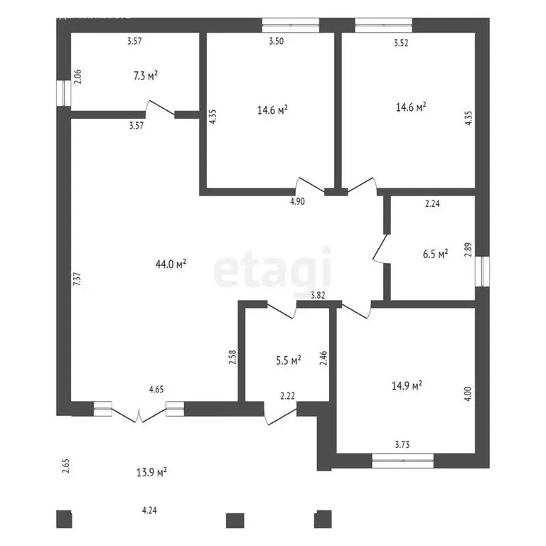 Дом в посёлок Щепкин, Первомайская улица (125 м) - Фото 1