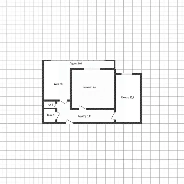 2-к кв. Адыгея, Майкоп Пионерская ул., 381 (46.8 м) - Фото 2