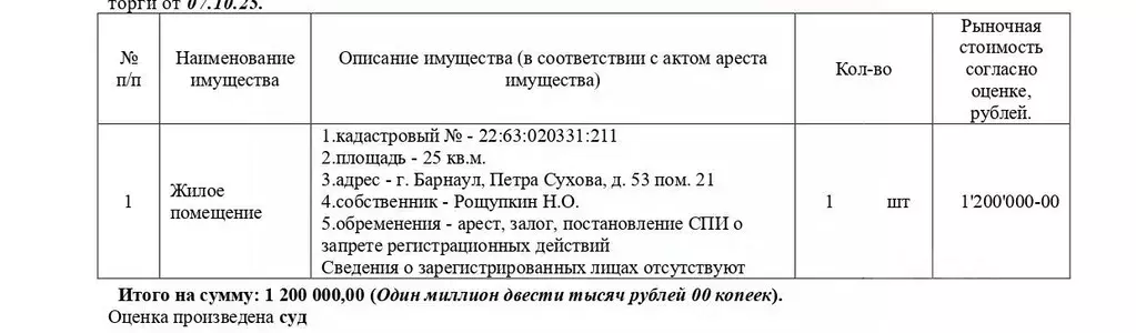 Свободной планировки кв. Алтайский край, Барнаул ул. Петра Сухова, 53 ... - Фото 1