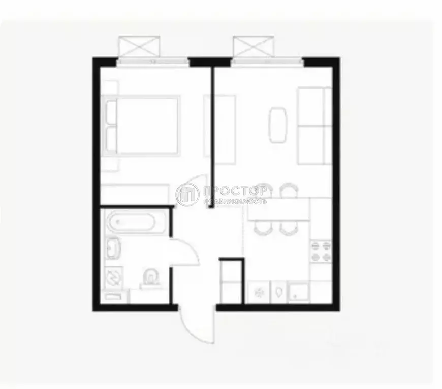 1-к кв. Москва Ясеневая ул., 12к1 (39.6 м) - Фото 2