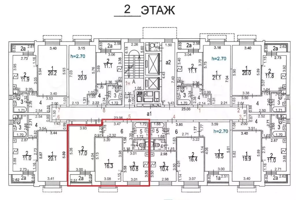 Аукцион: 2-к. квартира, 56,9 м, 2/11 эт. - Фото 1