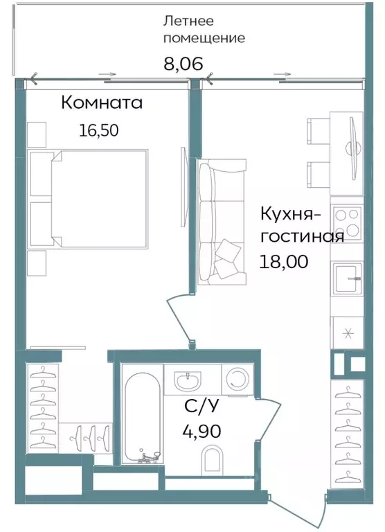 1-к кв. Крым, Саки ул. Морская (47.46 м) - Фото 0