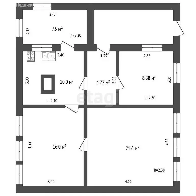 Дом в Альметьевск, микрорайон РТС, улица Чкалова (70 м) - Фото 1