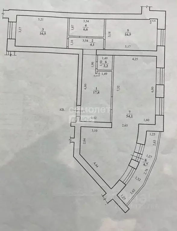3-к кв. Забайкальский край, Чита ул. Курнатовского, 8 (122.5 м) - Фото 2